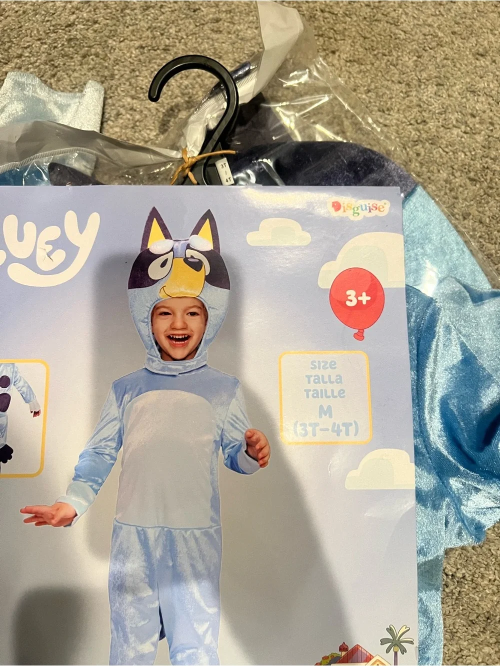 Disguise Blue and Light Blue Bluey Character Jumpsuit Costume